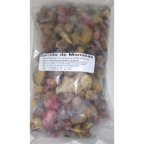 surtido mariscos crudo